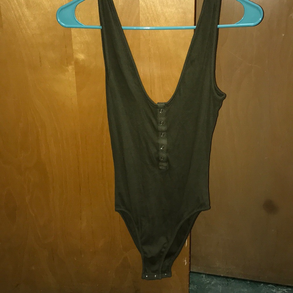 Army Green bodysuit from Free People (NWOT)